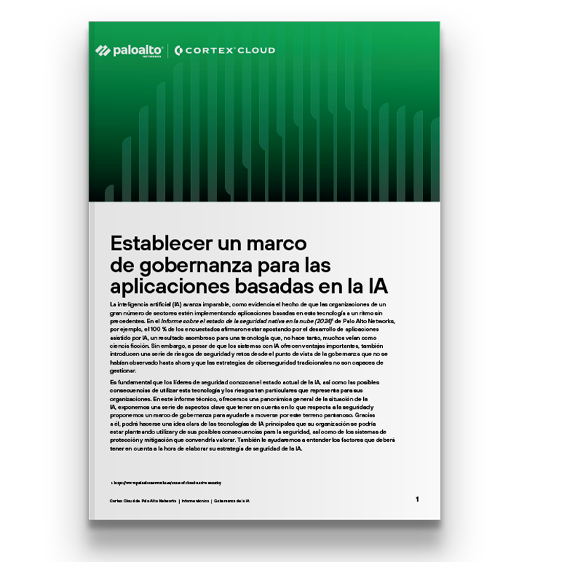 Informe técnico sobre gobernanza de la IA para las aplicaciones con IA