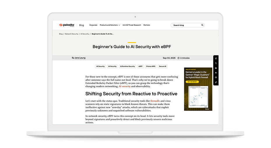 Guía para principiantes sobre la seguridad de la IA con eBPF