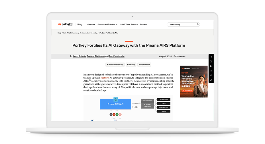 Integración de Prisma AIRS con Portkey